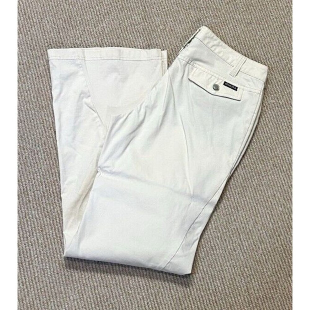 Athleta size 10 pants Lightweight Hiking Cream ivory Colored  pockets
